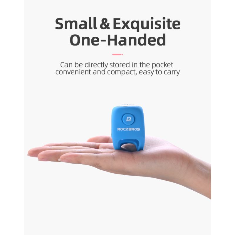 ROCKBROS Electric Cycling Bell with 90 dB Horn Rainproof Design MTB Handlebar Accessory for Safe Riding