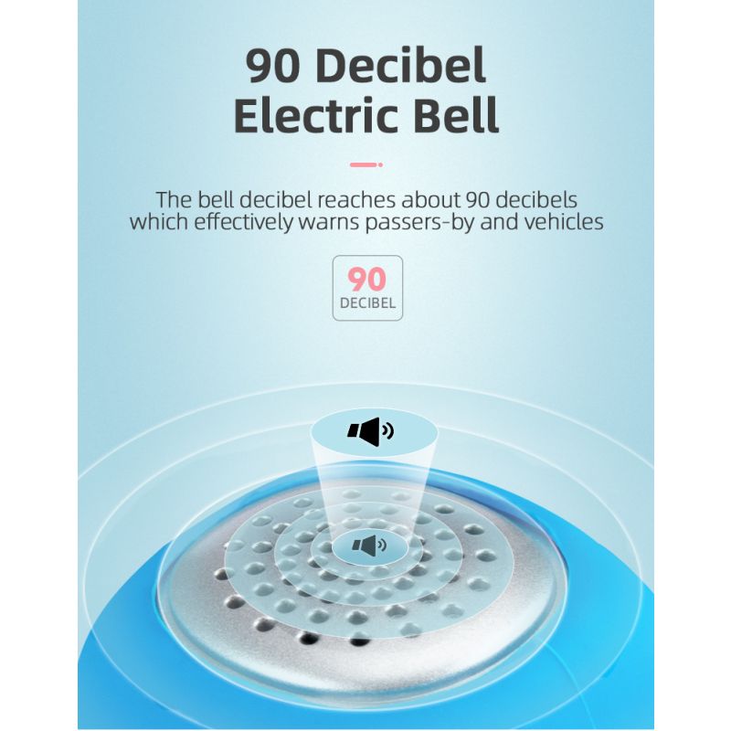 ROCKBROS Electric Cycling Bell with 90 dB Horn Rainproof Design MTB Handlebar Accessory for Safe Riding