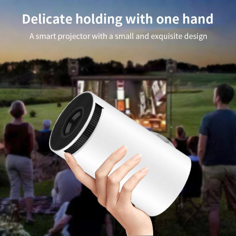 HY300 Android Projector Smart Portable 1280x720P Full HD WiFi 6 Home Theater Versatile Movie Night