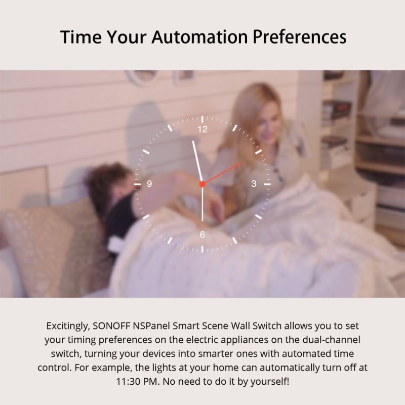 SONOFF NSPanel WiFi Scene Smart Switch All-in-One Control with Touch Screen for Smart Home Automation