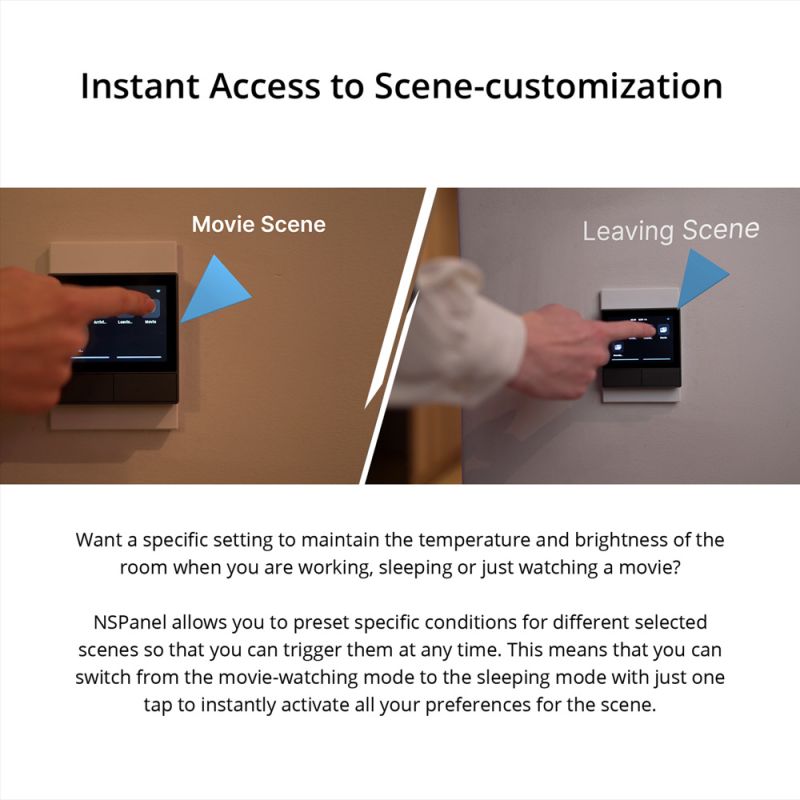 SONOFF NSPanel WiFi Scene Smart Switch All-in-One Control with Touch Screen for Smart Home Automation