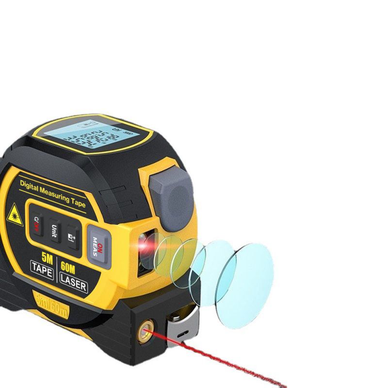 3 in 1 Laser Rangefinder Tape Measure with LCD Display Backlight for Architects Home Improvement Tools