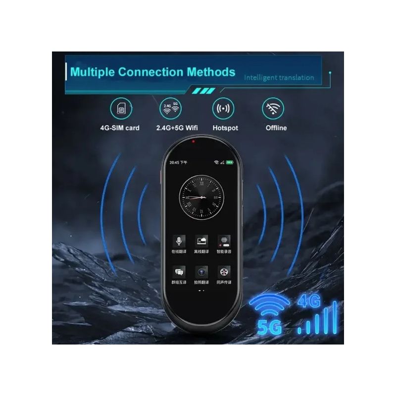 A10 Voice Translator 4.1inch HD Display Multi-Language Travel Companion Seamless Real-time and Offline Translation