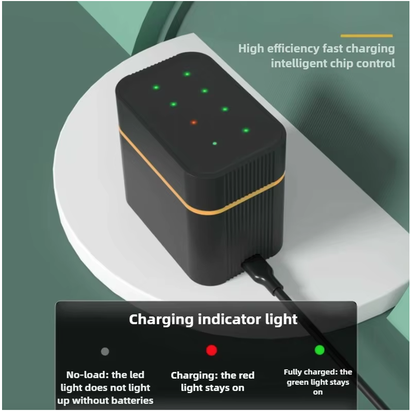 Rechargeable AA Batteries Lithium with Charger,8 Pack 1.5V 3000mWh Double A Battery Rechargeable,Long Lasting Pilas Recargables Lithium ion AA Battery with Charging Storage Box