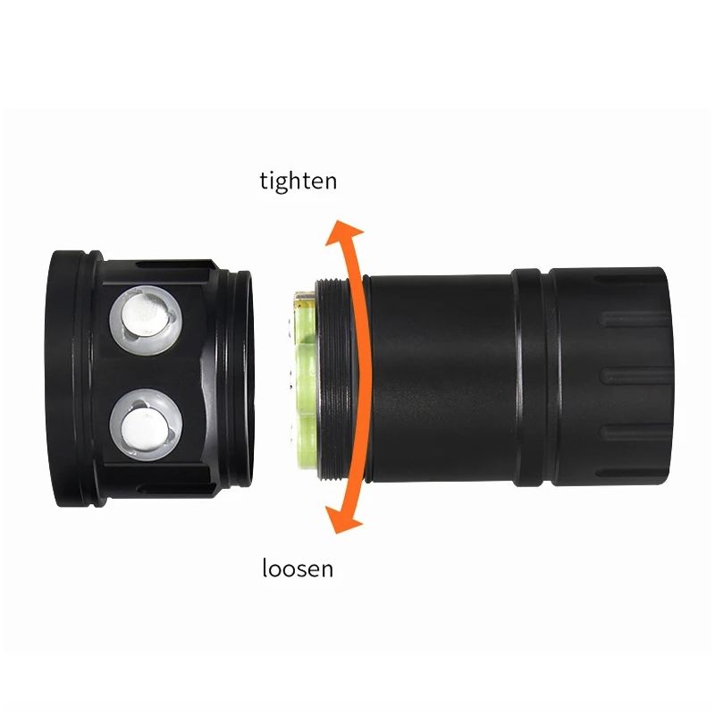 B11 LED Diving Flashlight Red Blue White Underwater Photography Light 80M Scuba Lantern Marine Exploration