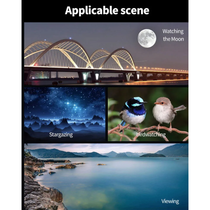 25-75x60 Zoom Spotting Scope ED Lens Powerful Monocular Bak4 Prism Telescope For Outdoor Camping Bird Watching