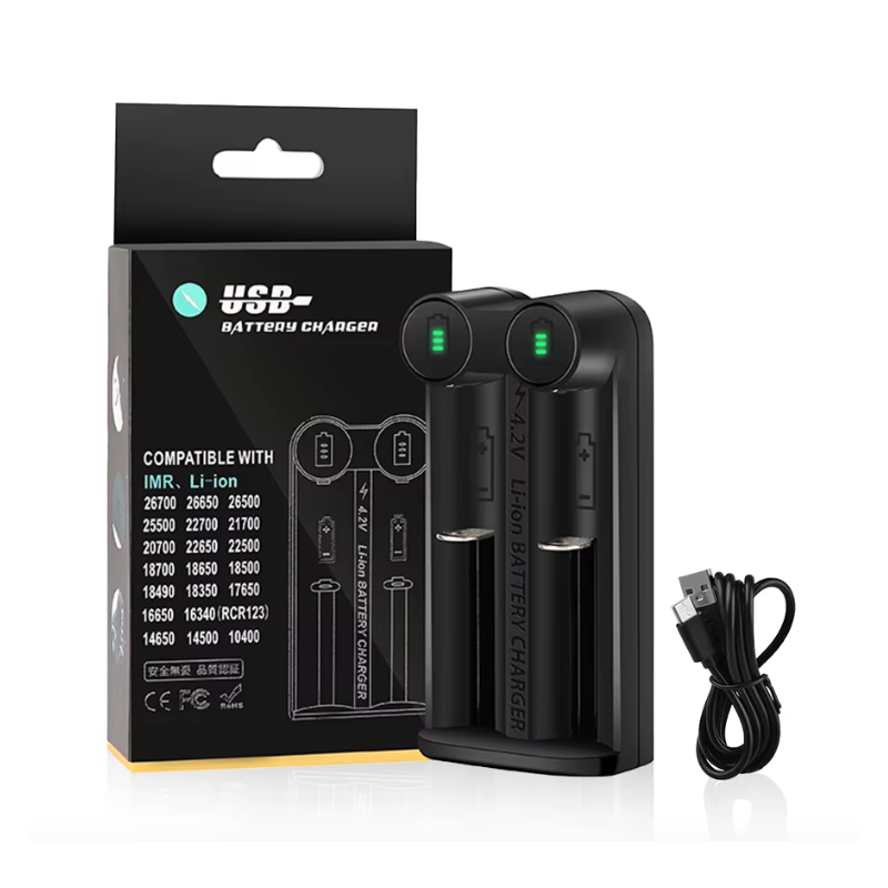 21700 Battery Charger for 18650 CR123A 14500 with Intelligent MCU Tech and Safety Features Efficient Solution