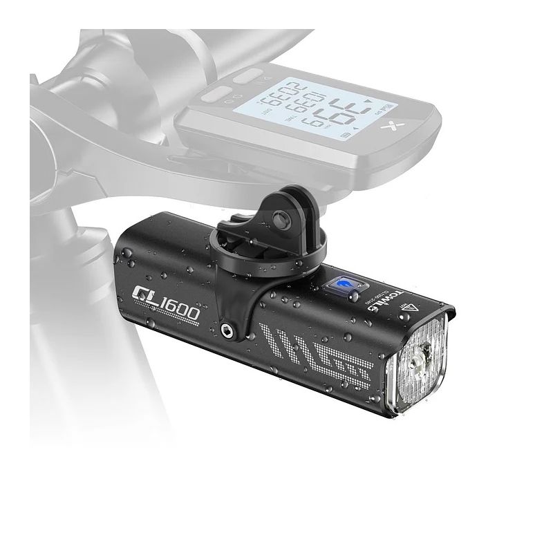 TOWILD CL1600 USB Rechargeable 1600LM Bike Light LED Front Lamp with Adjustable Brightness for Night Riding