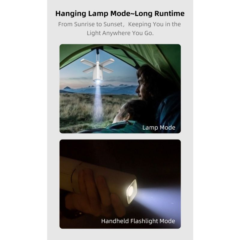 Klarus CL2 750 Lumen Freefolding Camping Light Portable Eye-caring Versatile Lamp with 7 Light Modes