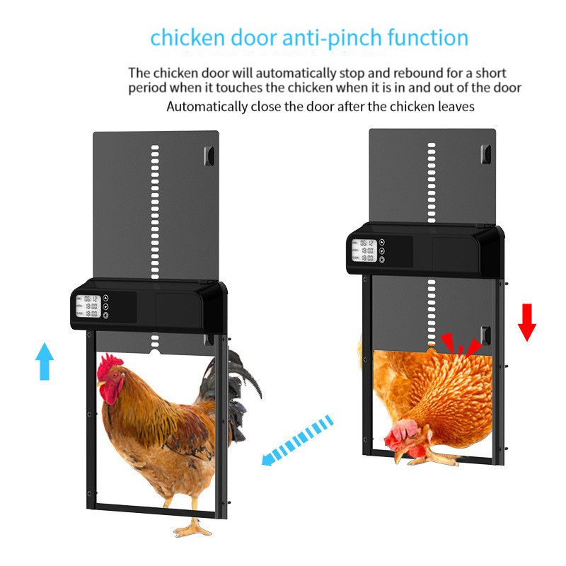 Timer Automatic Chicken Coop Door Motor Easy Installation Weather-Resistant Intelligent Poultry Management