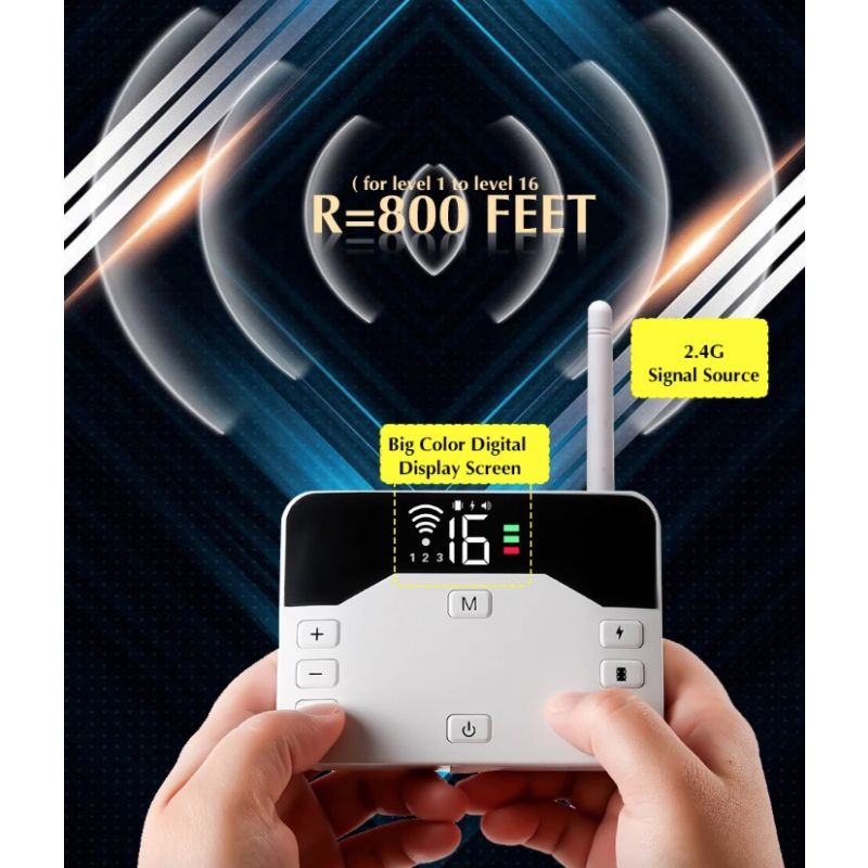 Wireless Dog Fence System Remote Training Collar for All Size Dogs Safe Pet Containment and Behavior Management