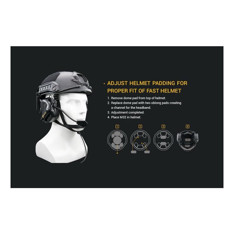 EARMOR M32 MOD1 Shooting Earmuffs Tactical Headset Hearing Protection with Noise Reduction Technology