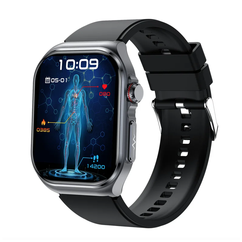 ET585 ECG+PPG AI Health Diagnose Smart Watch Men Women Clock Blood Lipid BP Uric Acid Heart rate