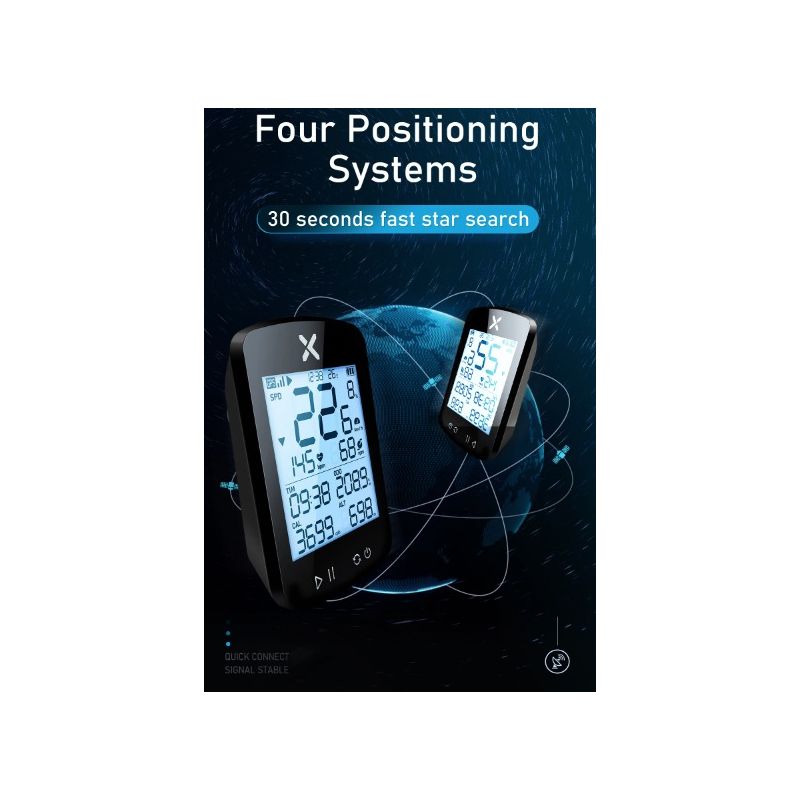 XOSS G+ G2 Bike Computer GPS Generation Wireless Speedometer Tracker with Custom Display and Heart Rate Sensor