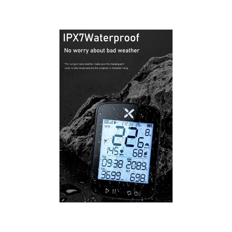 XOSS G+ G2 Bike Computer GPS Generation Wireless Speedometer Tracker with Custom Display and Heart Rate Sensor