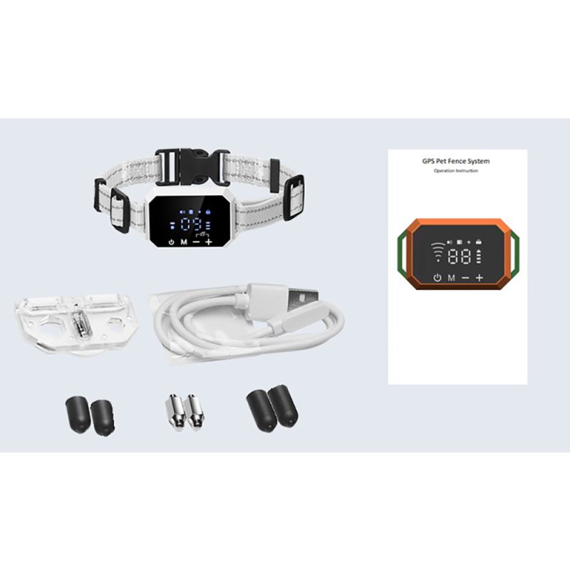 GPS Wireless Dog Fence Outdoor Pet Fencing Device 3280 Ft Range Easy Installation for Pet Safety and Freedom