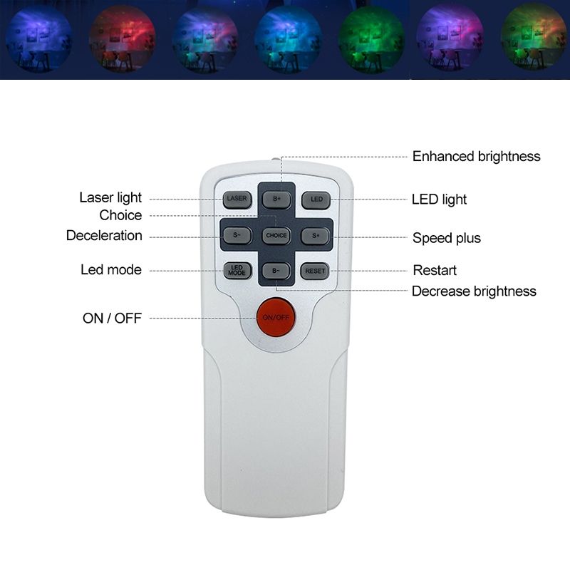 Mesmerizing Laser Starry Sky Projector Night Light 7 Colors 360 Degree Rotation Cozy Mood Kids Gift Decor