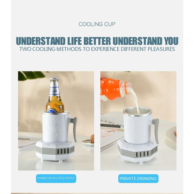 Portable Refrigerator Electric Drink Cooler Fast Cooling Kettle Summer Party Essentials for Ice-Cold Beverages