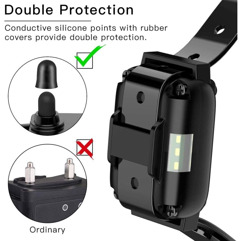 800m Electric Dog Training Collar with LCD Display Rechargeable Waterproof Collar Effective Outdoor Training