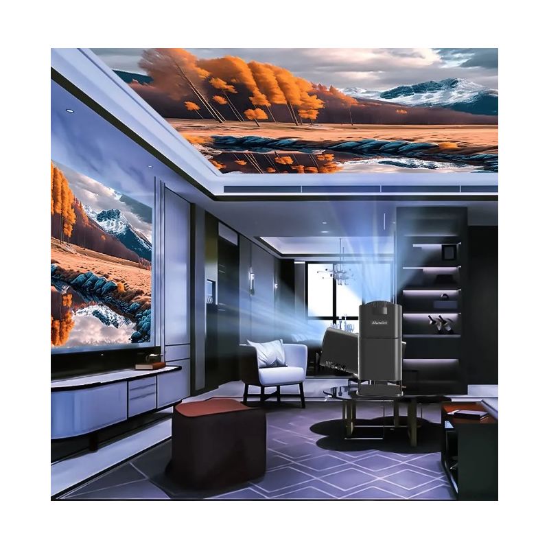 HY320 Android 11 Projector Compact 4K Native 390 ANSI Lumens Dual Wifi6 Bluetooth 5.0 Home Outdoor Cinema