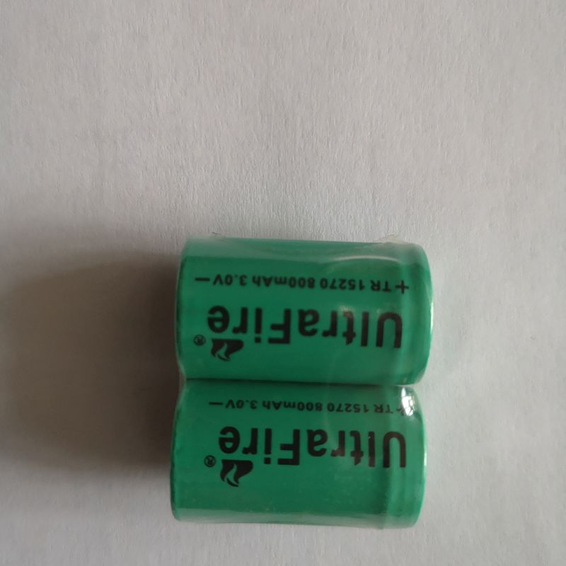 UltraFire TR 15270 800mAh 3.0V Rechargeable Lithium-ion Battery Eco-friendly High-capacity Reliable Power Source