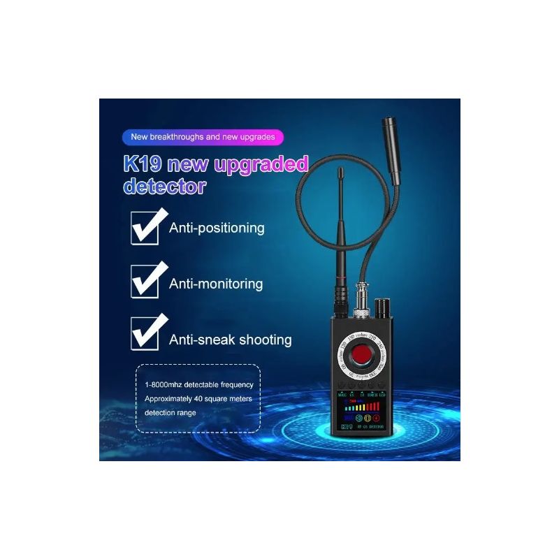 K19 Wireless RF Signal Detector GPS Tracker Compact Security Device for Privacy Protection and Surveillance Detection