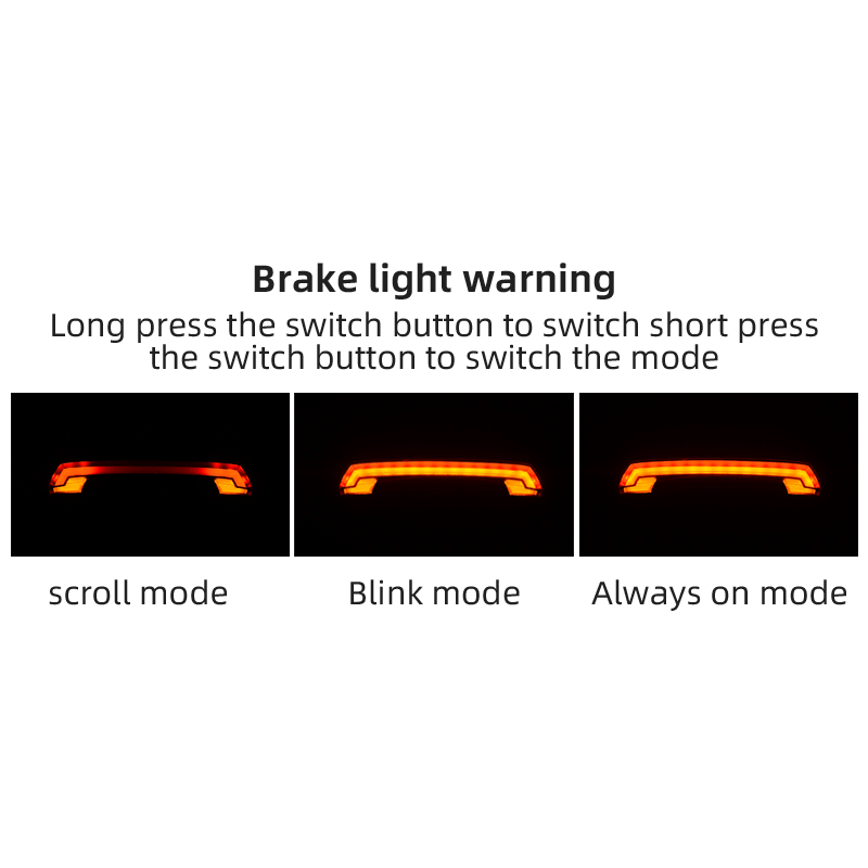 ROCKBROS LKWD-R1 Bike Light Smart USB LED with Wireless Remote Turn Signal Laser Projector for Cycling Safety