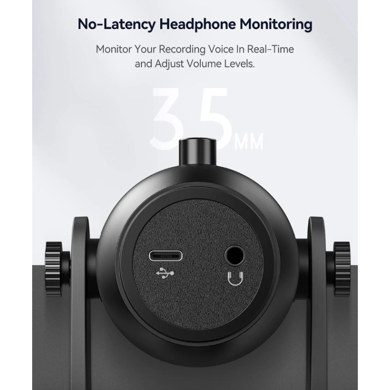 MU900PRO RGB USB Microphone for Streaming with Dynamic RGB Lighting and Cardioid Pickup Pattern for High Sound Quality