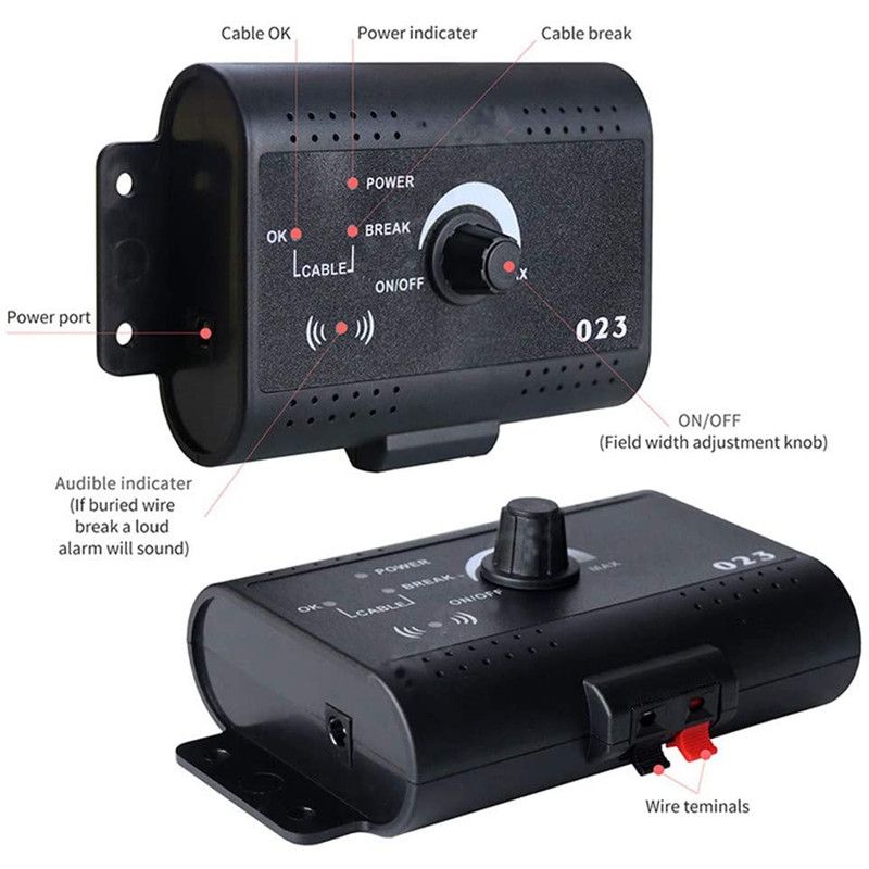 Electric Pet Fence Invisible Wireless Dog Fence System with Magnetic Field Induction Customizable Roaming Area