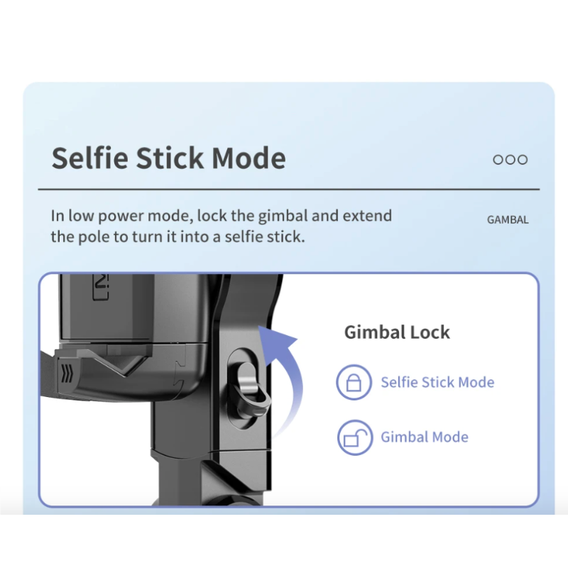 Q18 Selfie Stick with 360 Rotation and Smart Tracking Gimbal Stabilizer for Stable Mobile Photography