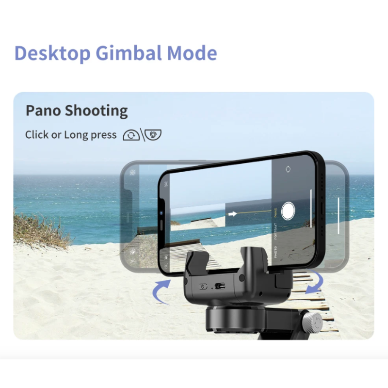 Q18 Selfie Stick with 360 Rotation and Smart Tracking Gimbal Stabilizer for Stable Mobile Photography