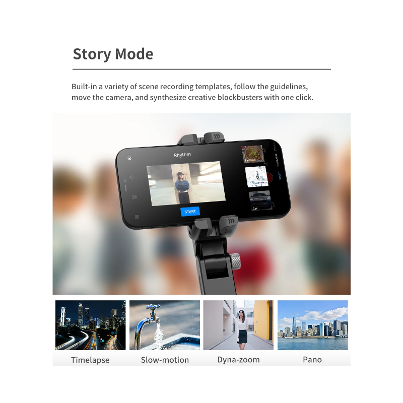 Q18 Selfie Stick with 360 Rotation and Smart Tracking Gimbal Stabilizer for Stable Mobile Photography