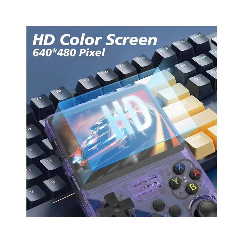 R36S Retro Handheld Video Game Console 3.5-inch Screen 10000 Classic Games Linux System Portable Gaming