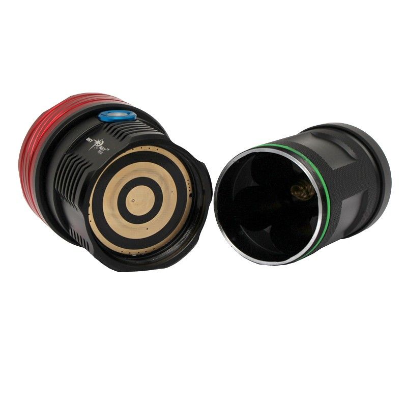 Sky Ray S110 10T6/U2 10000-Lumen LED Flashlight Rugged Design for Versatile Outdoor Camping and Emergency Use