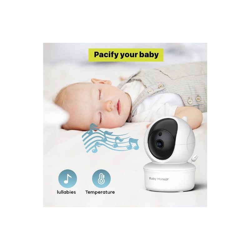 5 Inch Baby Monitor SM650 HD 720P Video Long-Lasting Battery Two-Way Audio Portable Infant Surveillance