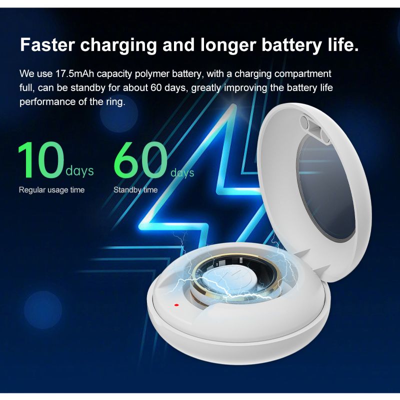 Multi-functional Smart Ring Wearable Technology with Heart Rate and Sleep Quality Tracking Stylish Accessory