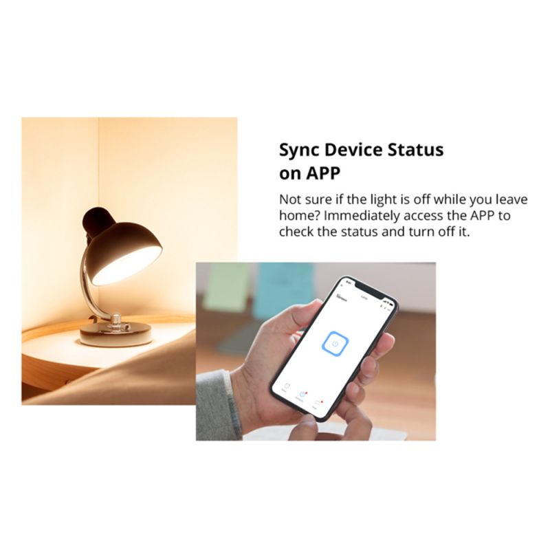 SONOFF Basic R2 Wifi Switch Module with Voice Control for Smart Home Lighting Compatible with Alexa and Google