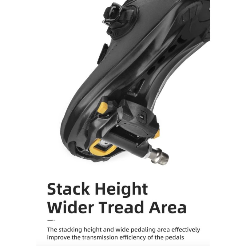 ROCKBROS SPD-SL Road Bike Pedals Ultralight Aluminium Self-locking Cycling Pedals for Enhanced Stability