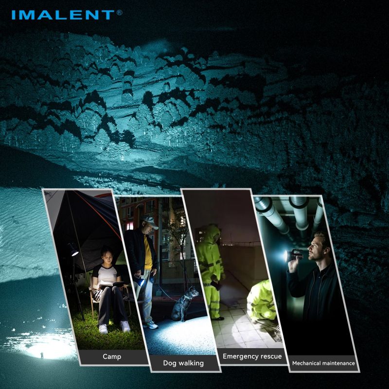 IMALENT SR16 55000 Lumen Long Beam Flash Light 1715 Meters LED Flashlight 