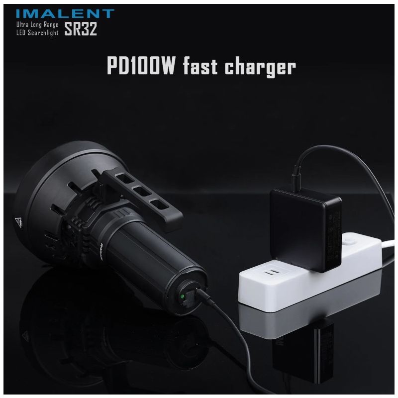 IMALENT SR32 120000 Lumens Powerful Flashlight for Outdoor Lighting Beam Distance 2080m Durable Rechargeable