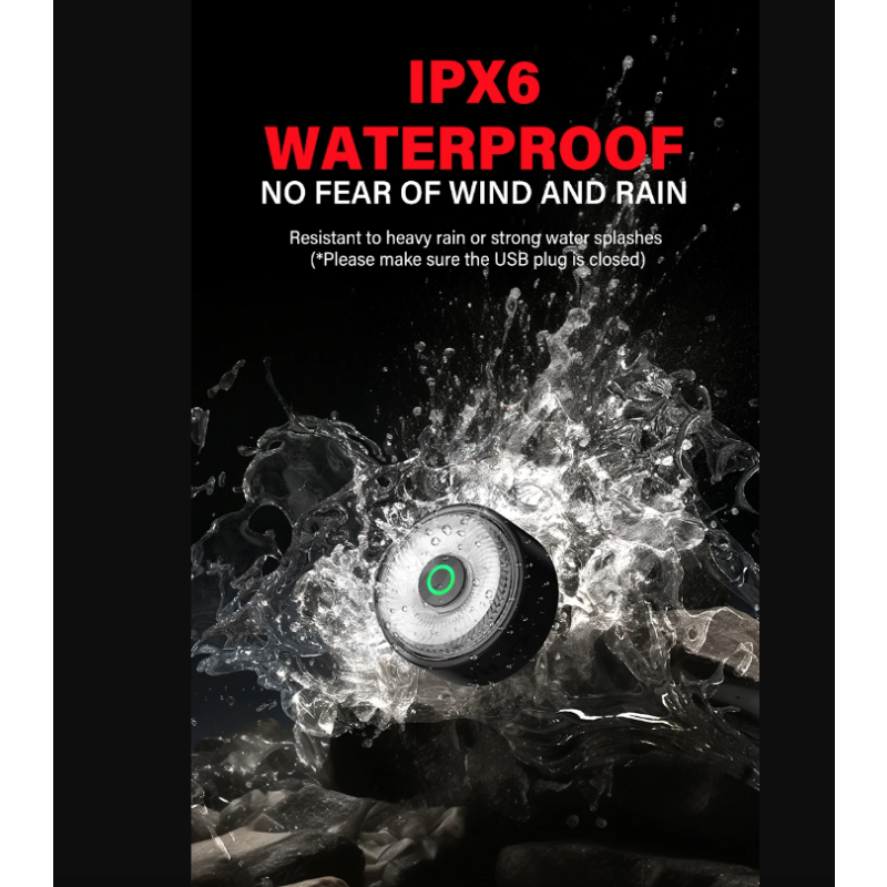 TOWILD TL03Pro LED Bicycle Rear Light Smart Brake Sensor Seven-Color Flash Durable Bike Accessory