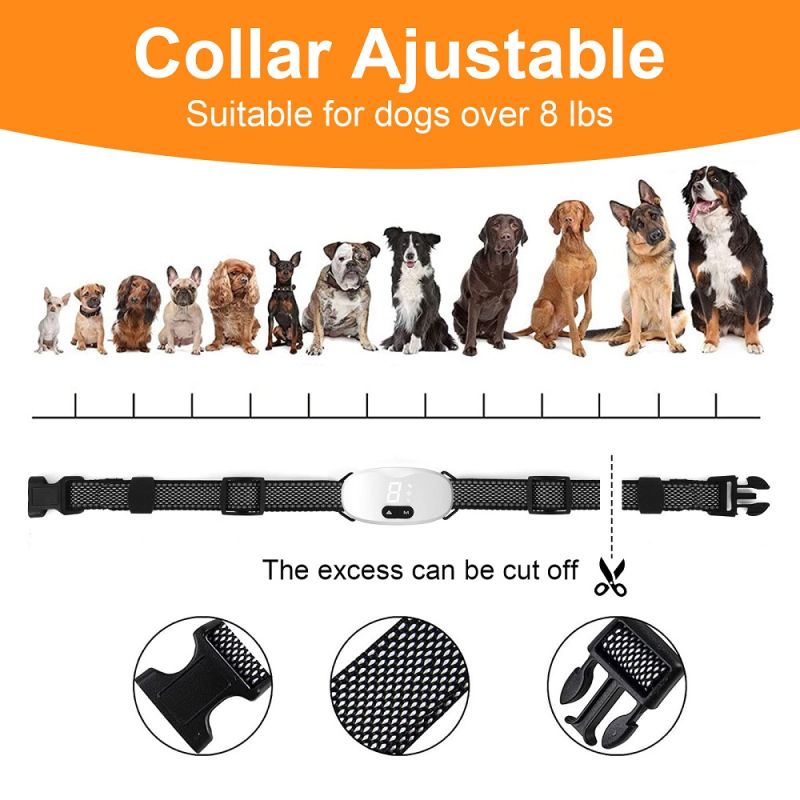 Automatic Anti Barking Dog Collar Rechargeable Effective Dog Training Collar Waterproof Dual Training Modes