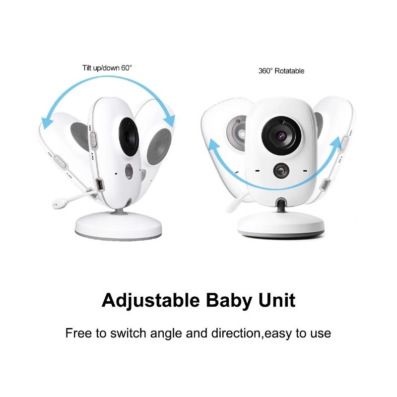 VB603 Video Baby Monitor with Two-way Audio and Night Vision Reliable Parenting Tool for Infant Safety