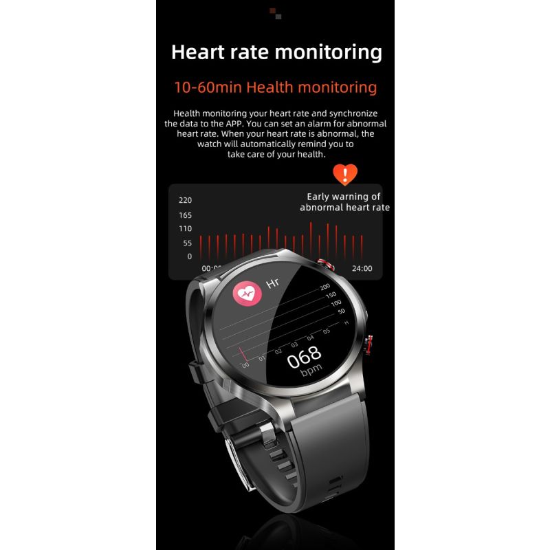 W11 Smart Watch 132 HD Heart Rate Blood Sugar ECG Body Temperature Fitness Bracelet for Health Monitoring