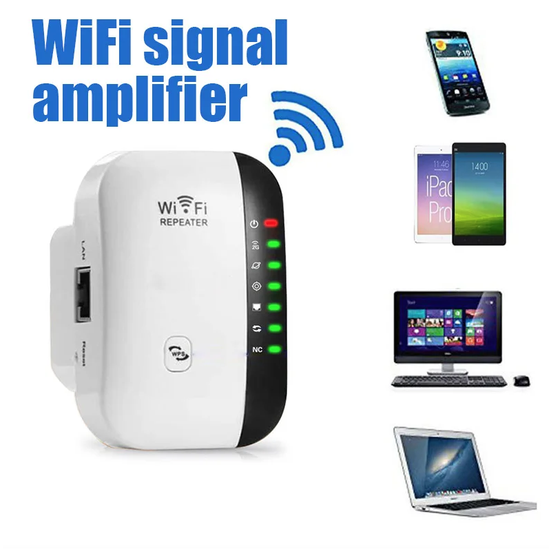 Wifi Repeater Wireless Signal Amplifier Extended Network Enhancer Home Router Through The Wall Bedroom Receive Moving
