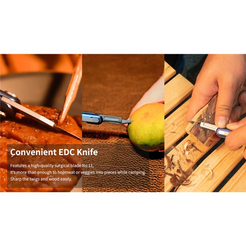 Wuben E62 Multifunctional Pen Light 130 Lumens Lightweight EDC Flashlight with Long-Lasting Runtime