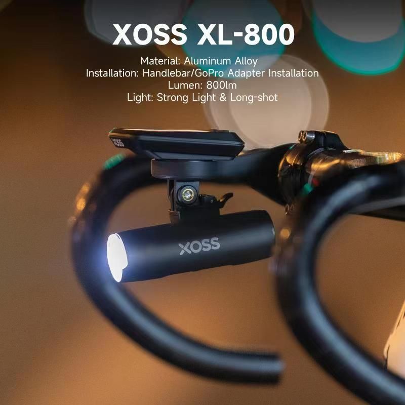 XOSS Bike Light Headlight 800Lm Waterproof USB Rechargeable MTB Front Lamp Outdoor Cycling Accessories