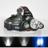 Boruit RJ-3000 LED Headlamp 1000 Lumens Brightness T6 White Light Waterproof for Outdoor Adventure Gear