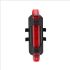 Portable USB Rechargeable Bicycle Taillight Rear Safety Light with Dynamic Flash Modes for Cycling Visibility