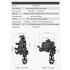 ROCKBROS Phone Holder Durable Aluminum Motorcycle and Cycling Mount with Silicone Shock Absorption Adjustable Stand